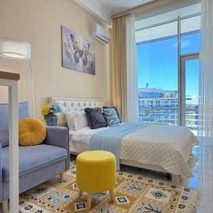 Фотография квартиры Апартаменты Акваделюкс с видом на бассейн и море N1036a