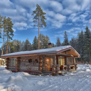 Фотография Коттеджа Коттедж Карелия Медвежка с Видом во Внутренний Двор