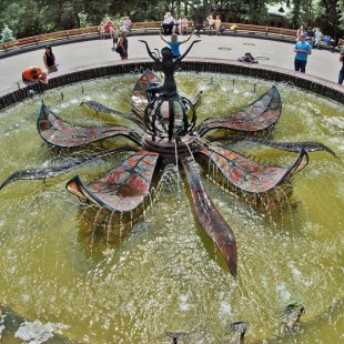 Фотография Cветомузыкальный фонтан Дюймовочка