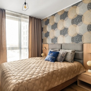 Фотография квартиры Apartments GLOBALSTAY. Новые студии 5 мин до метро Парнас