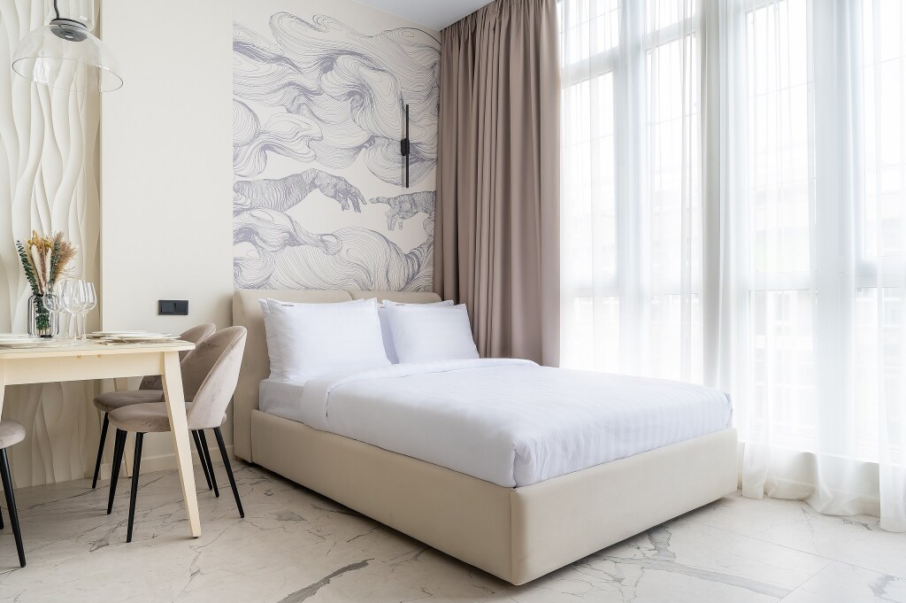 Фотография квартиры Апартаменты Red Apartments Арт Лайт Сити Микеланджело