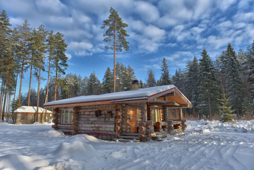 Фотография Коттеджа Коттедж Карелия Медвежка с Видом во Внутренний Двор