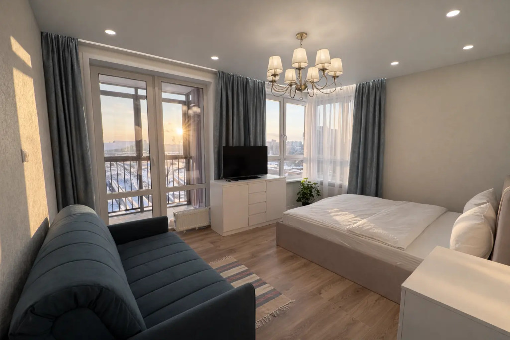 Фотография квартиры Апартаменты Ak Bars Arena & Aquapark Riviera LUX, 10 min to Centr