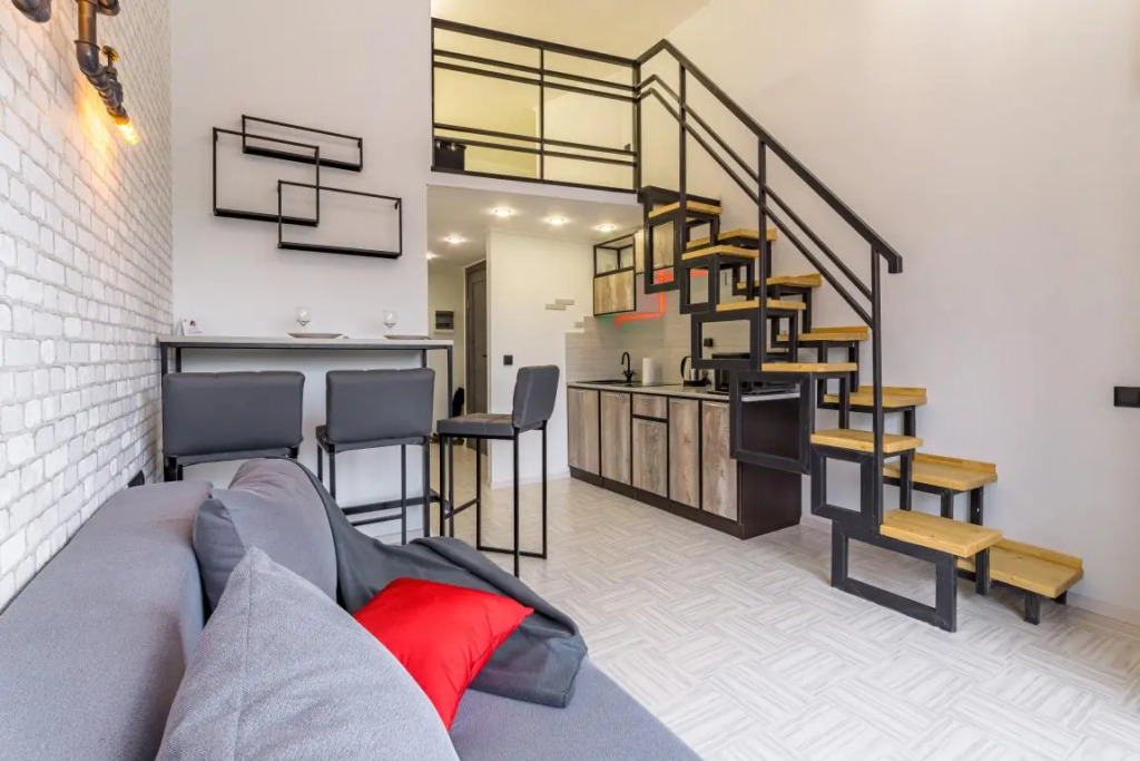 Фотография квартиры Этажидейли на Тверитина 46 в стиле лофт