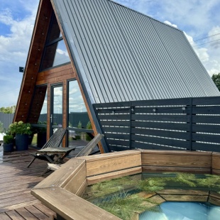 Фотография Коттеджа Частный дом в стиле A-frame