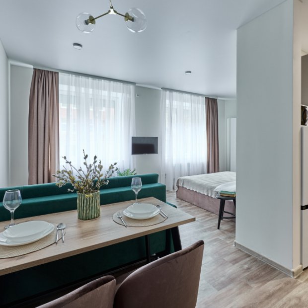 Фотографии квартиры 
            Апартаменты VolgaApart Бугров