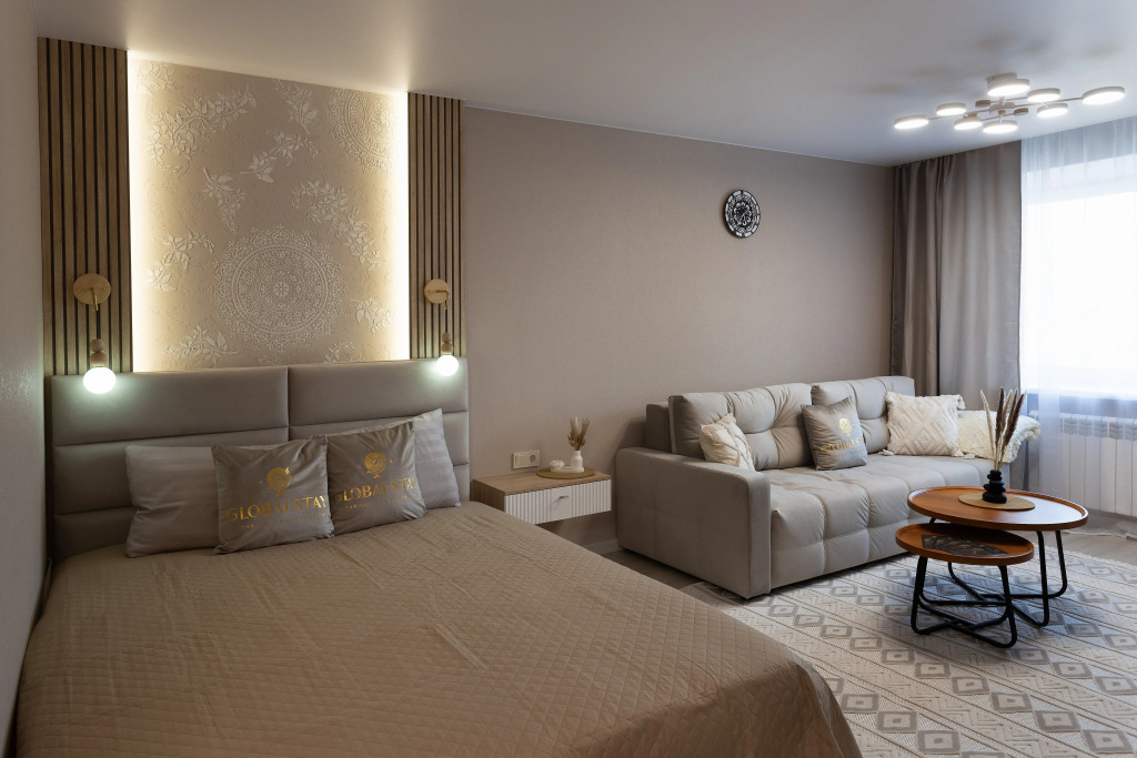 Фотография квартиры Апартаменты Globalstay Сканди-шик с Сауной и Панорамным Видом в центре Смоленска