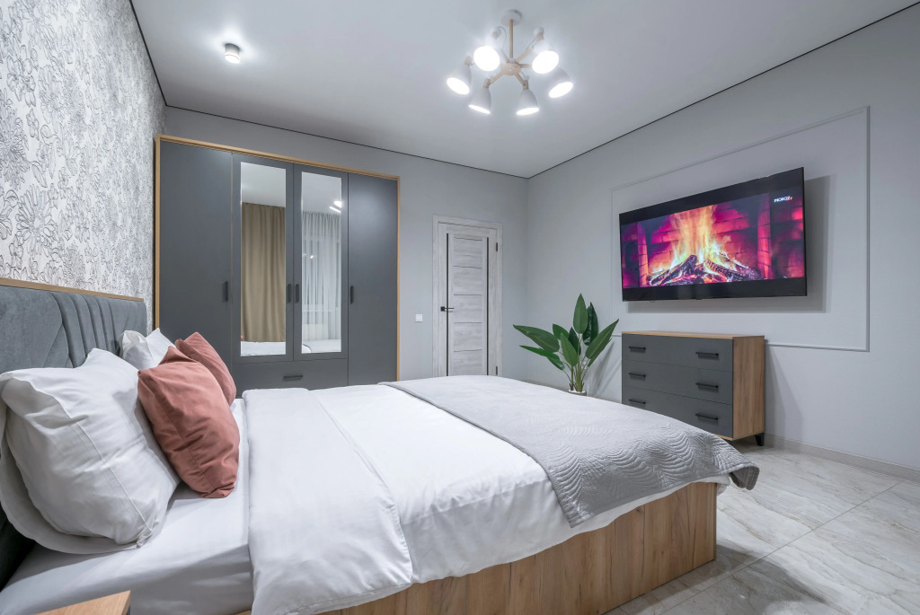 Фотография квартиры Квартира с большим телевизором и шикарным видом на реку Кубань 1