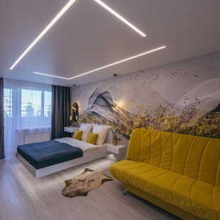 Фотография квартиры Апартаменты Уютная дизайнерская квартира в центре города