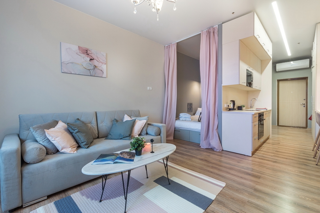 Фотография квартиры Апартаменты SKY INN Color Pink