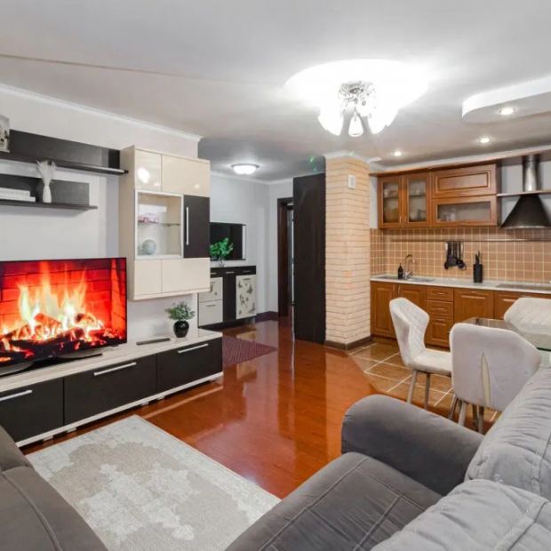 Фотографии квартиры 
            Квартира стильная трехкомнатная