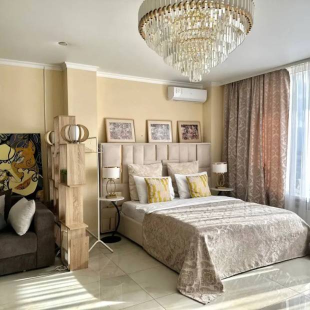 Фотографии квартиры 
            Апартаменты Атмосфера комфорта студия Капучино с дизайнерским ремонтом