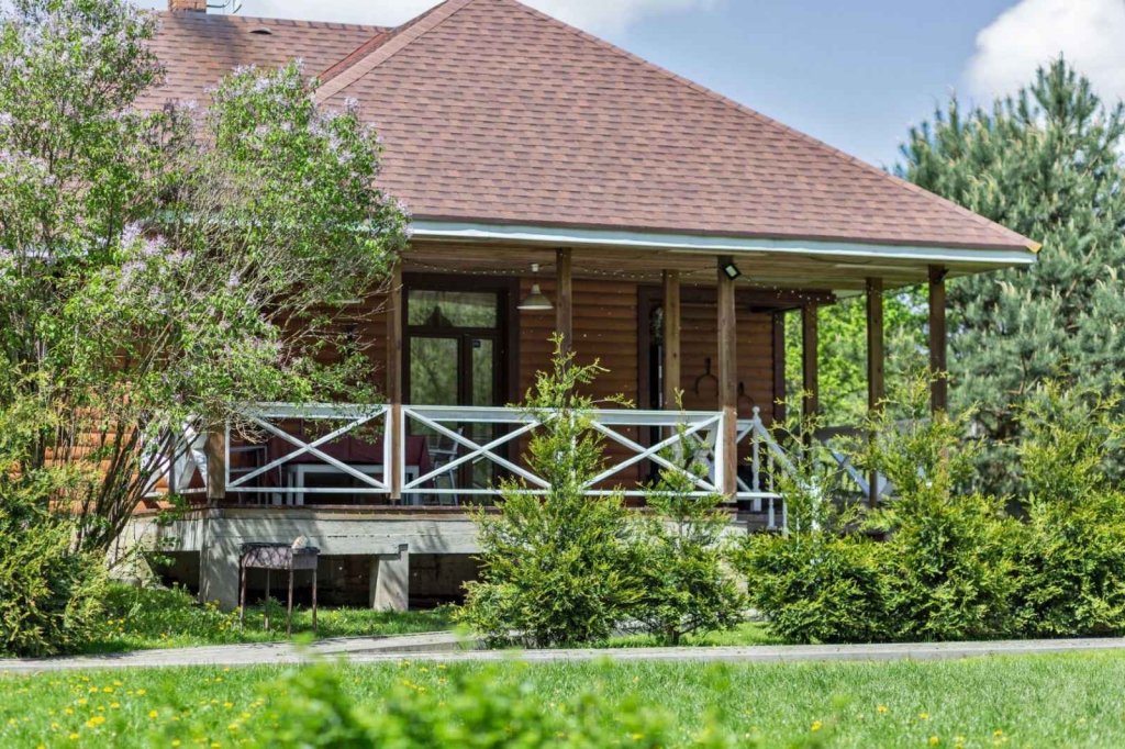 Фотография Коттеджа Частный дом Двухуровневый коттедж с открытой террасой