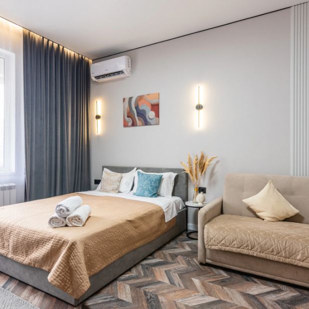 Фотографии квартиры 
            Апартаменты Студия Bounty рядом с ТРЦ Мега Парк (197)