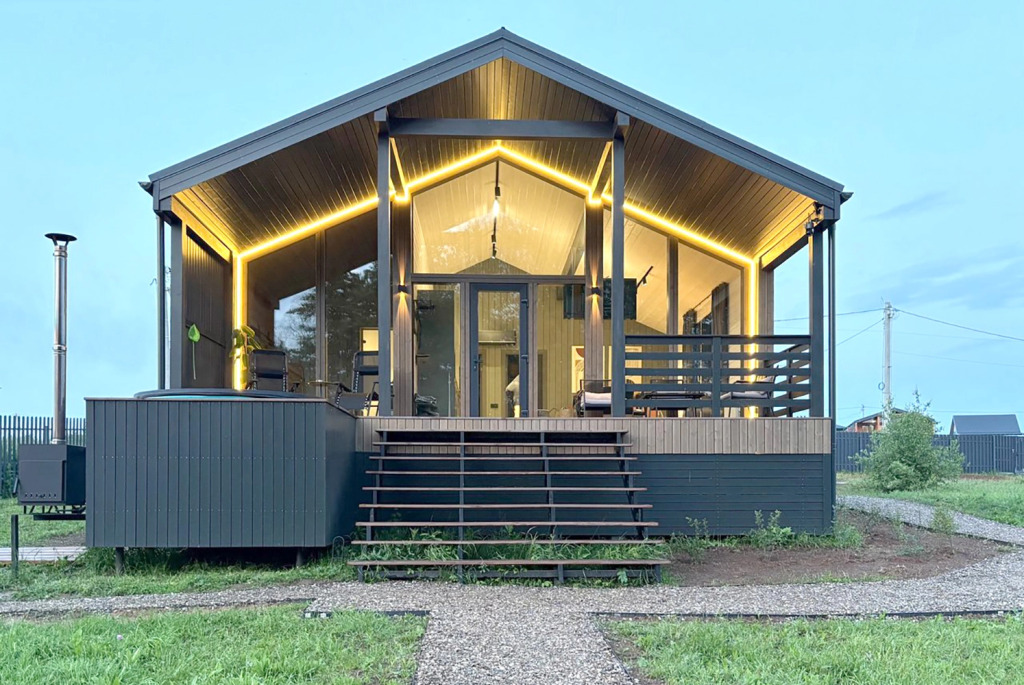 Фотография Коттеджа Частный Дом с Сауной у Купелью в 300 Метрах от Водохранилища