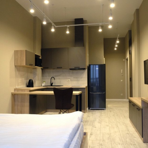 Фотографии квартиры 
            Апартаменты 228 (Воскресенская 59, 19 этаж)