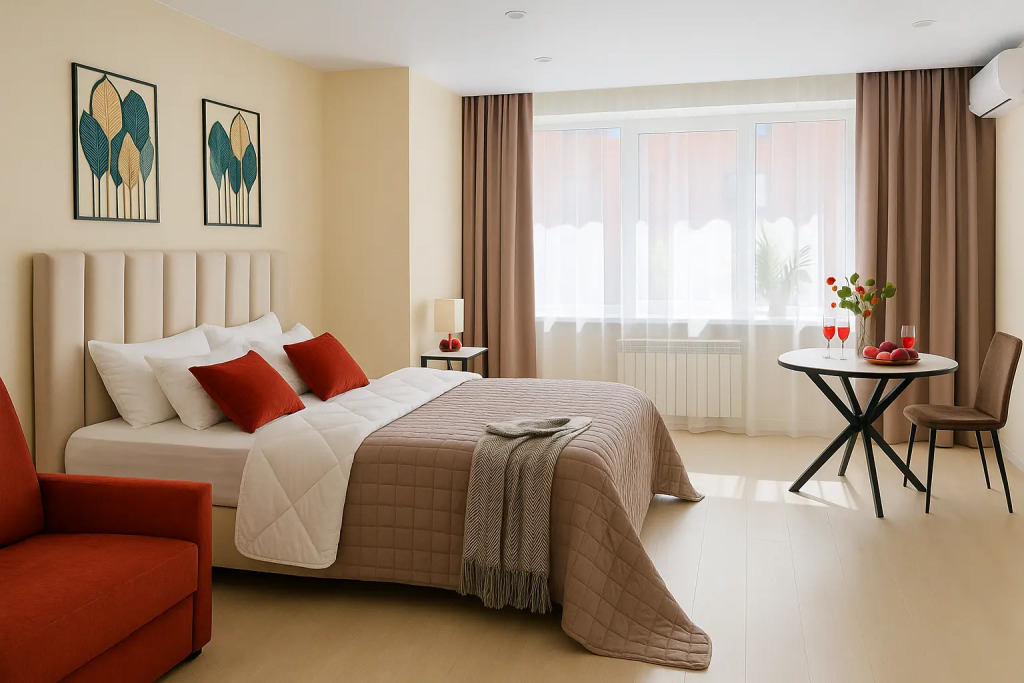 Фотография квартиры Апартаменты на набережной от компании "V-GOSTI"