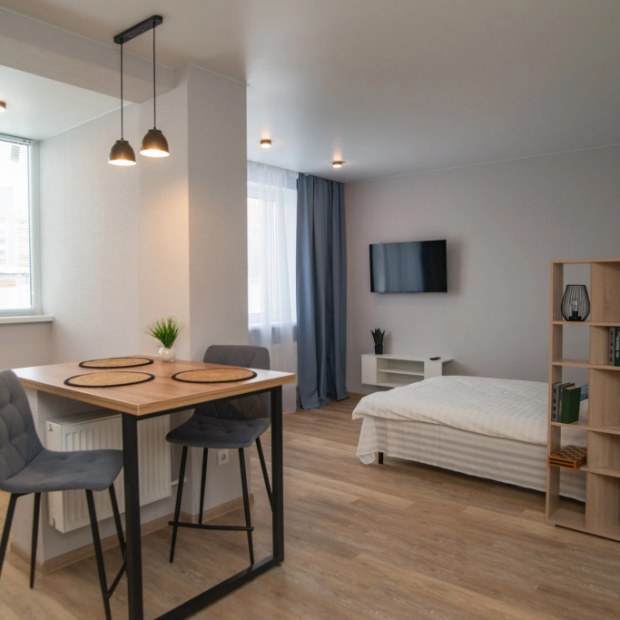 Фотографии квартиры 
            Квартира Ультрасовременная Студия на Проспекте Генерала Тюленева