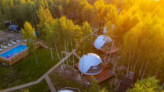 Фотографии Коттеджа 
            Шале На краю света Дом Купол