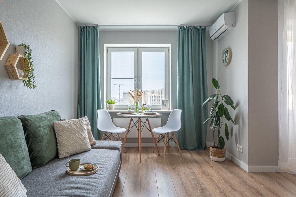 Фотография квартиры Квартира в это-стиле с потрясающим видом на город и рядом с метро