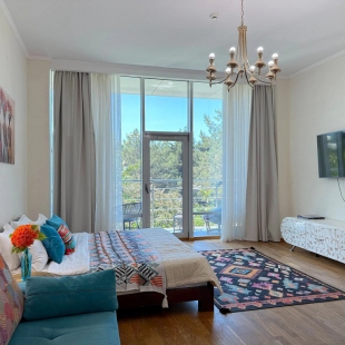 Фотография квартиры Апартаменты Аквамарин с видом на море и бассейном N105