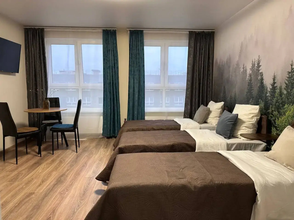 Фотография квартиры Квартира Cтудия с Тремя Раздельными Спальными Местами в Глухово  Marinochka