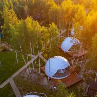 Фотография Коттеджа Шале На краю света Дом Купол