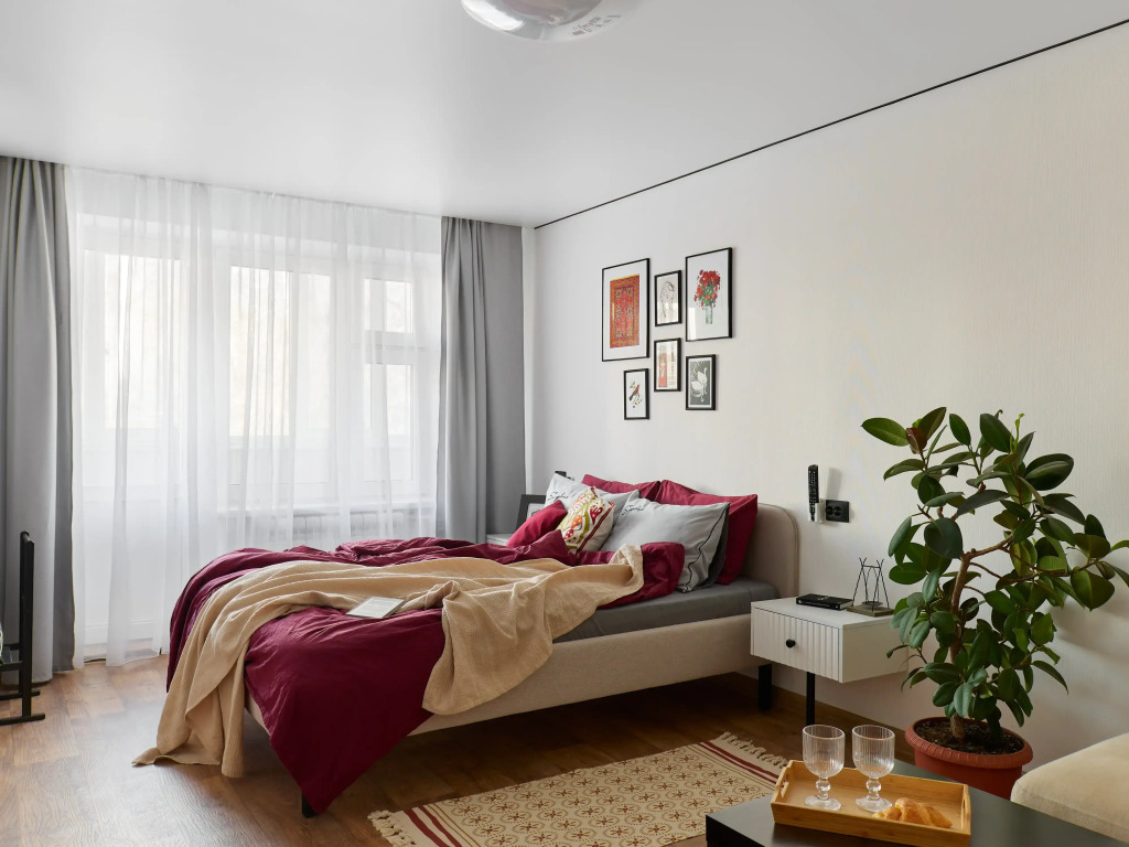 Фотография квартиры Апартаменты Белые цветы Абсалямова, у Чаши и станции метро