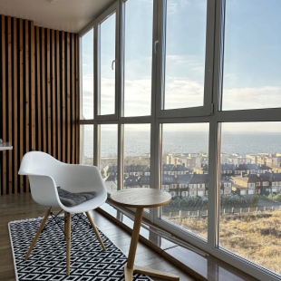 Фотография квартиры Квартира Студия на Новой набережной с панорамными окнами на Волгу