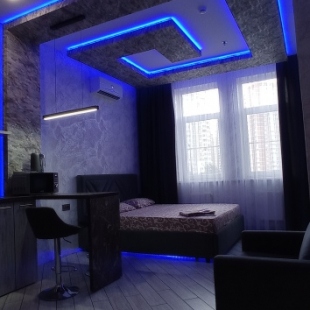 Фотография квартиры Квартира с квадратной подсветкой