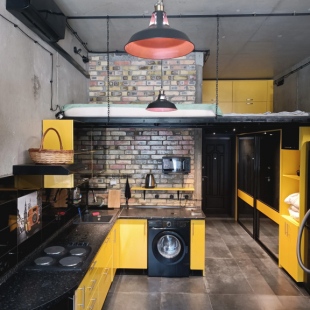 Фотография квартиры Квартира Лофт студия в Царском гараже