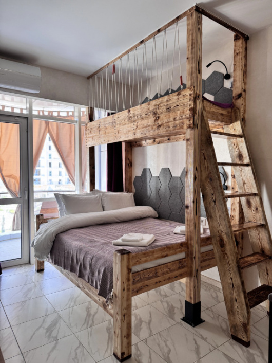 Фотографии квартиры 
            Апартаменты Студия с балконом в ЖК Sun Hills Ольгинка