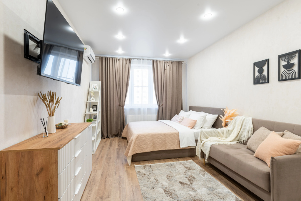 Фотография квартиры Квартира Современная Однушка в 2-х Шагах от Парка Облаков в Парке Галицкого