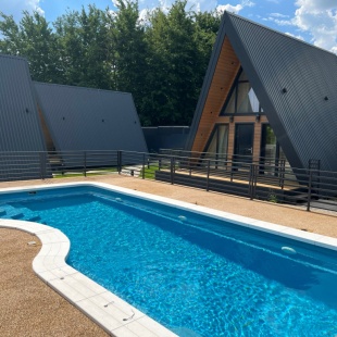 Фотография Коттеджа Частный дом A-Frame с Бассейном
