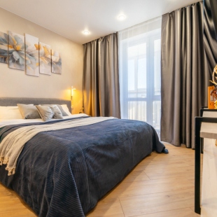 Фотография квартиры Квартира Потрясающий Вид на Город Новая и Уютная Евродвушка