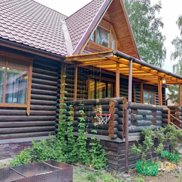 Фотографии Коттеджа
Шале Бревенчатый дом АБЗАКОВО