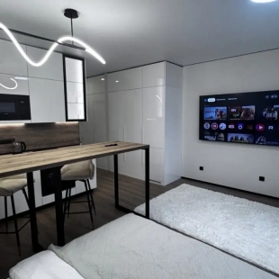 Фотография квартиры Апартаменты Ваш уголок спокойствия: светлая студия посуточно в спальном районе