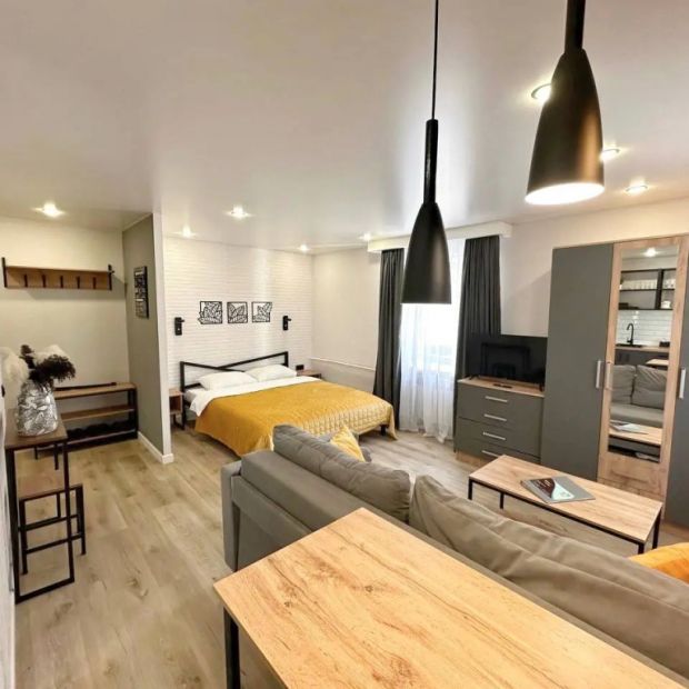 Фотографии квартиры 
            Квартира Квартира-студия в стиле лофт в центре