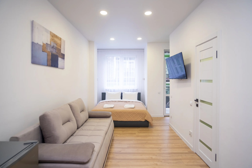 Фотография квартиры Апартаменты Red Apartments Арт Лайт Вебер