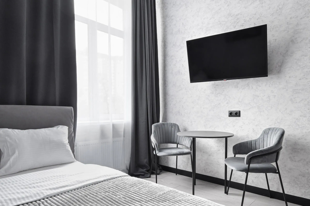 Фотография квартиры Апартаменты ЖК Park Side в монохромном стиле 2