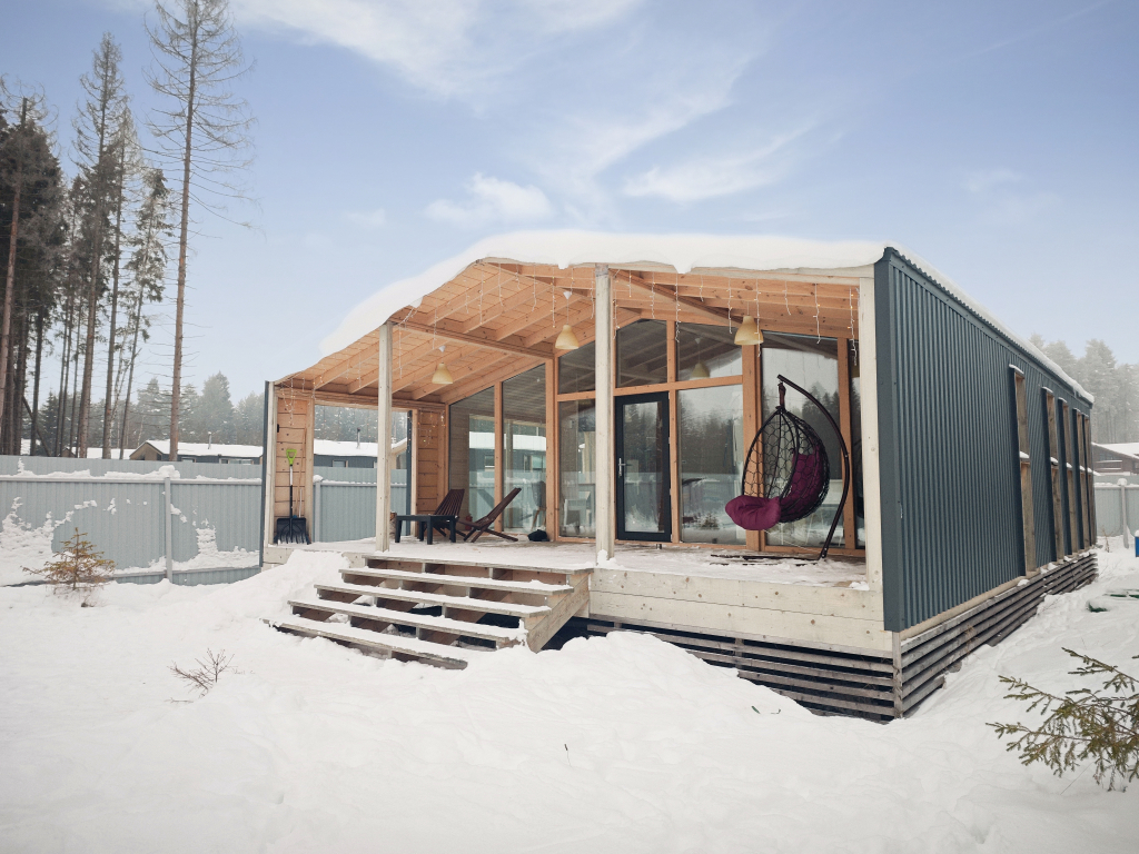 Фотография Коттеджа Частный дом Семейный дом с камином