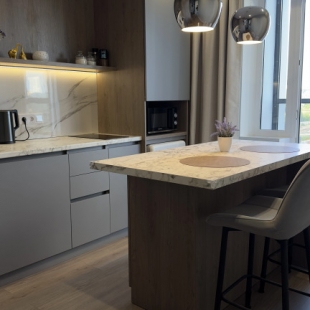 Фотография квартиры Квартира Уютная Однокомнатная с Островом на Кухне Жк Манхэттен