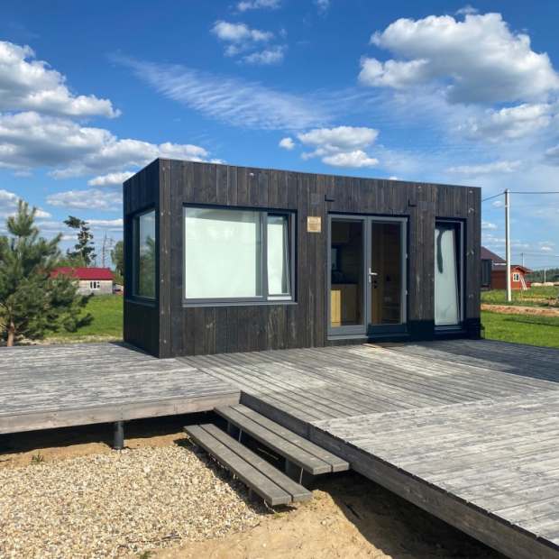 Фотографии Коттеджа
Дом Мини с панорамными окнами