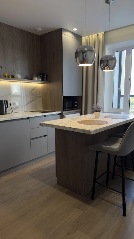 Фотография квартиры Квартира Уютная Однокомнатная с Островом на Кухне Жк Манхэттен