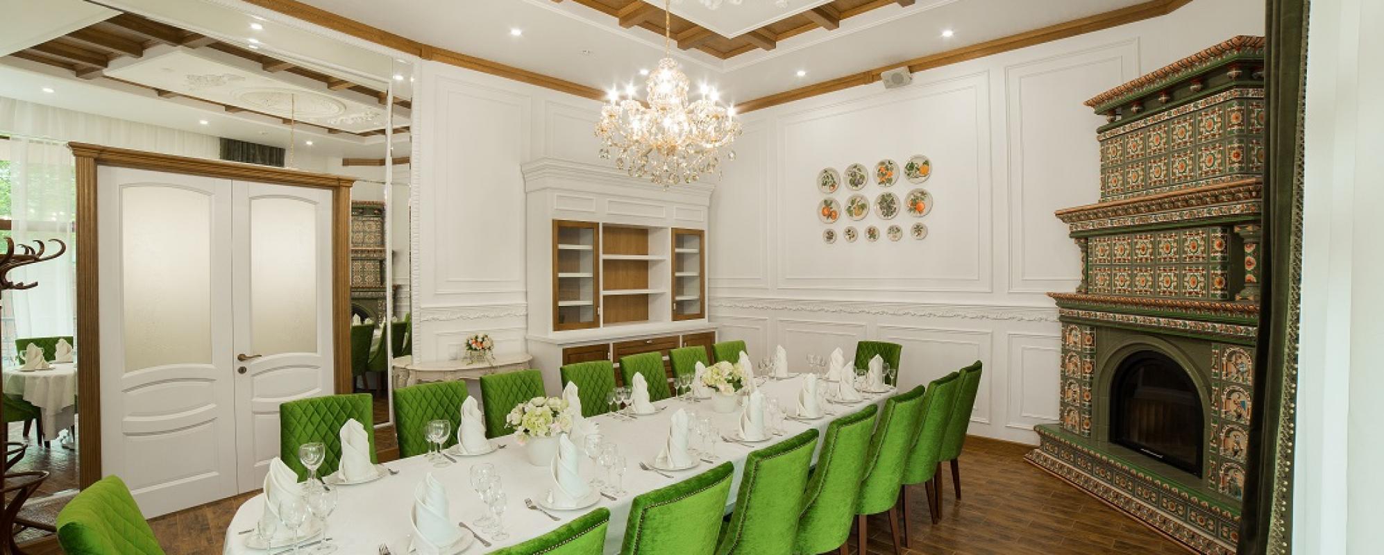 Фотографии банкетного зала VIP-зал с камином на 16 гостей