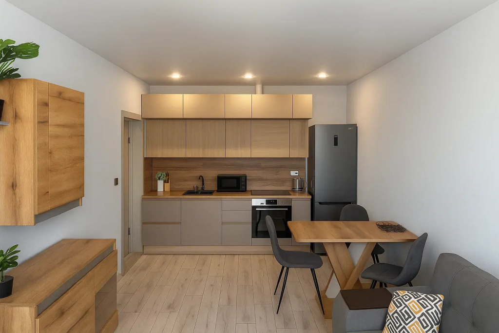 Фотография квартиры Квартира 2-к Квартира у Сити-Мола, на 12 этаже с видом на Восход