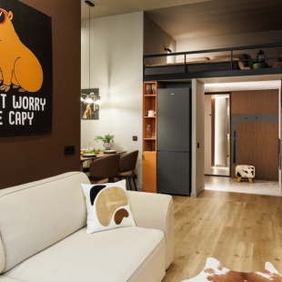 Фотография квартиры Квартира Капибара - двухуровневая квартира с залипательным видом