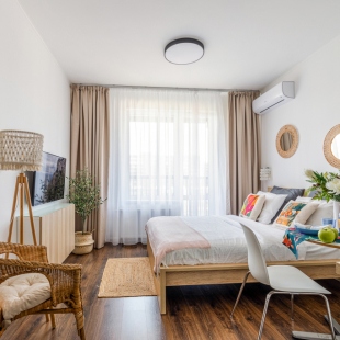 Фотография квартиры Апартаменты F-Apart с видом на башню Лахта Центр