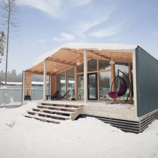 Фотография Коттеджа Частный дом Семейный дом с камином