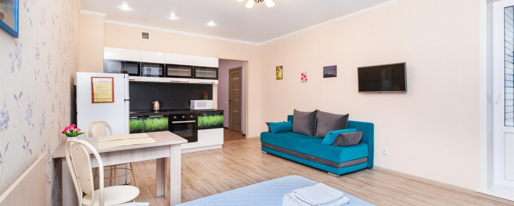 Фотографии квартиры Уютная, чистая однокомнатная квартира в новостройке